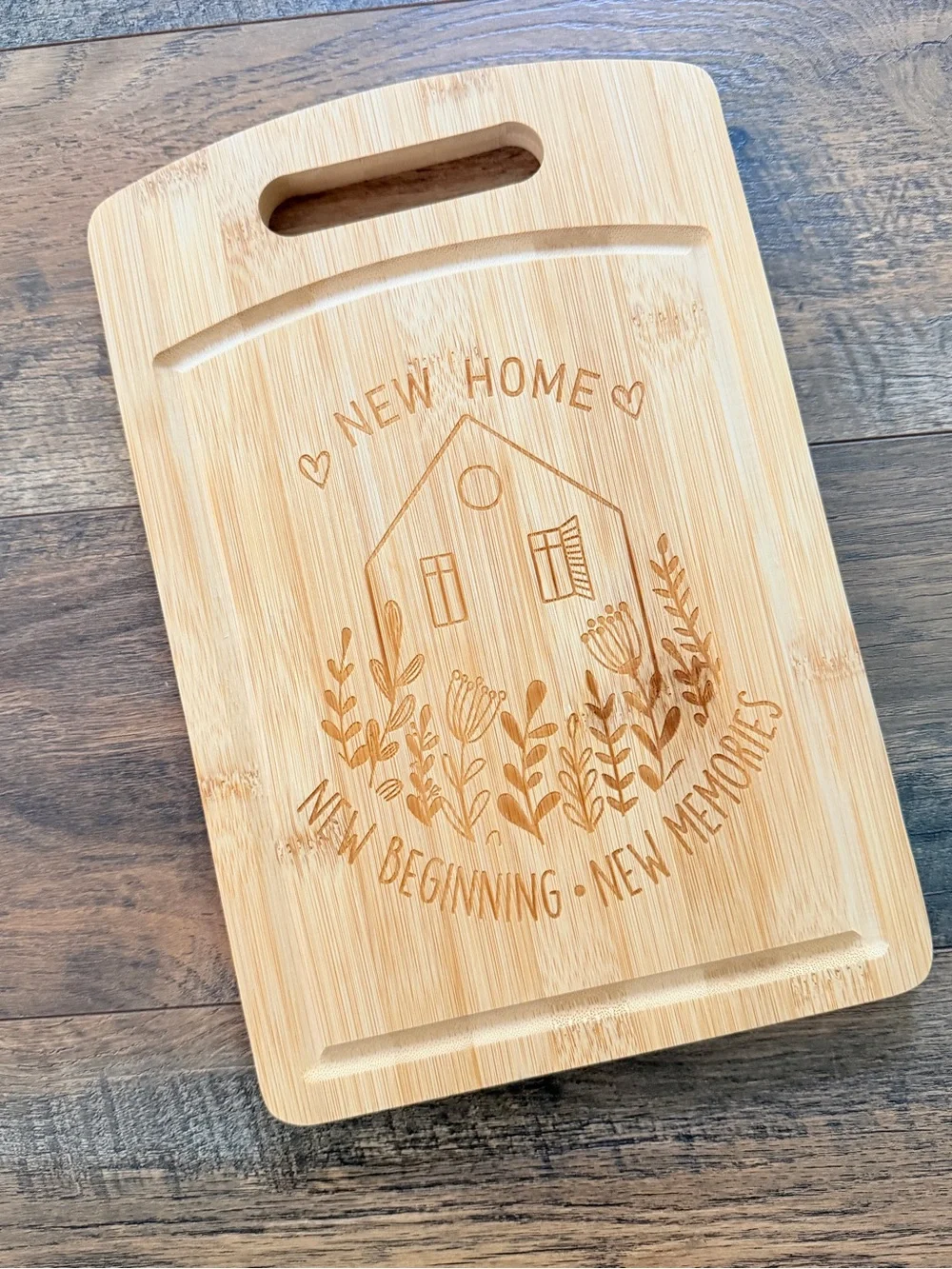 Bamboo Wood Cutting Serving Board - 